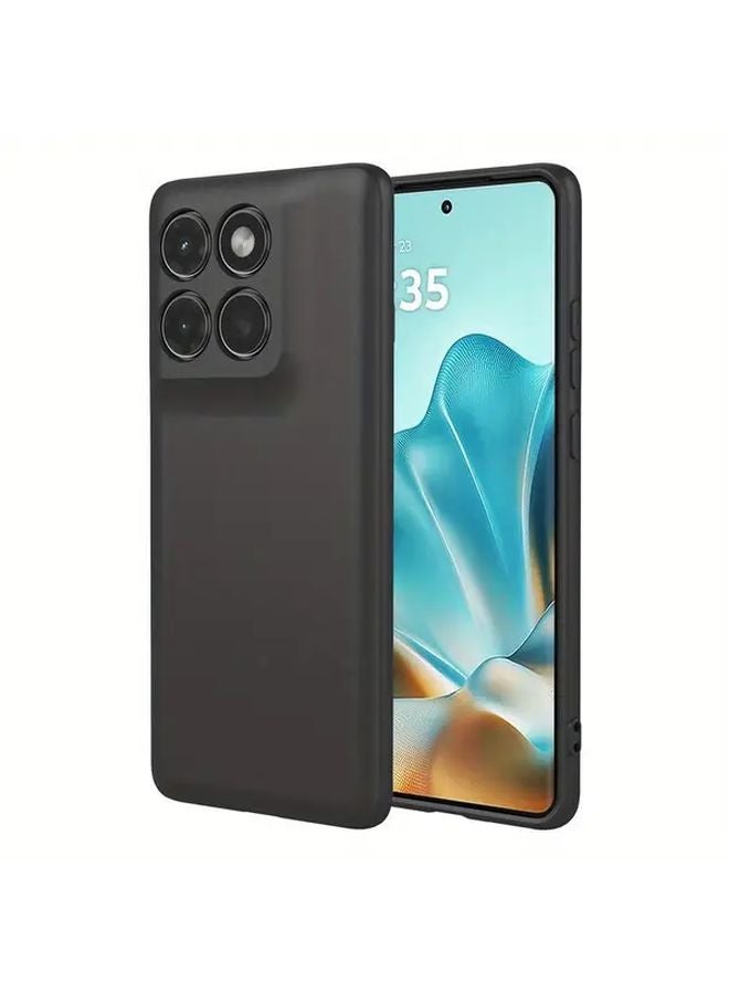 Motorola Edge 60 Fusion غطاء هاتف من TPU أخضر داكن مقاوم للصدمات ببطانة مايكروفايبر مضادة للخدوش - Image 2